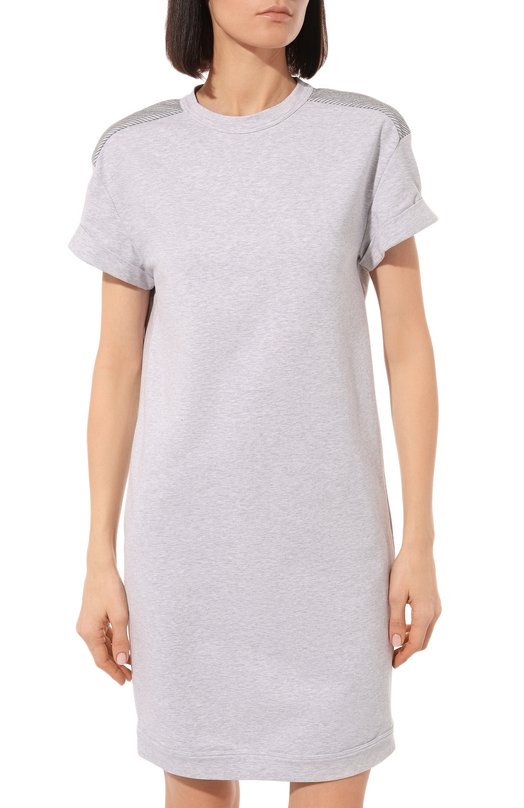 фото Хлопковое платье brunello cucinelli