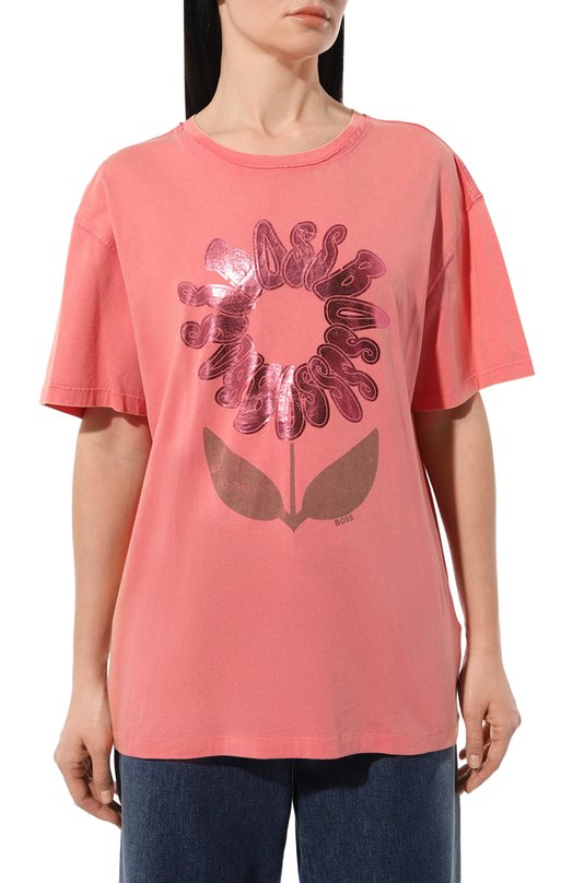 фото Хлопковая футболка boss