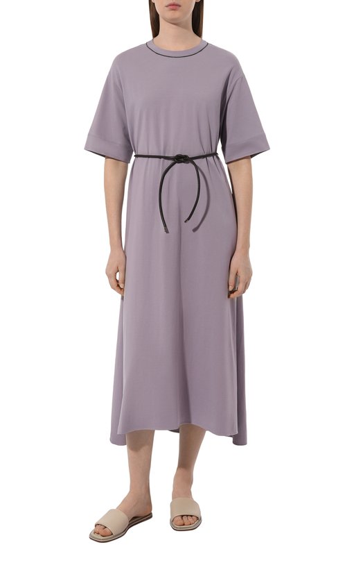 фото Хлопковое платье brunello cucinelli