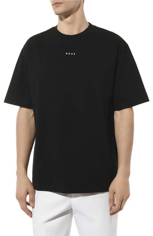 фото Хлопковая футболка rohe