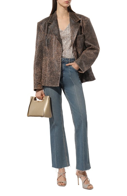 фото Текстильные босоножки anise 95 jimmy choo