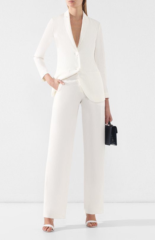 фото Брюки из смеси льна и рами giorgio armani