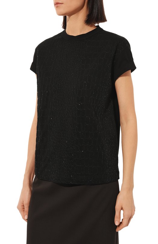 фото Хлопковая футболка brunello cucinelli