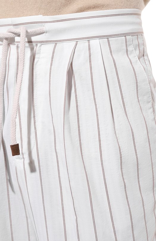 фото Хлопковые брюки brunello cucinelli