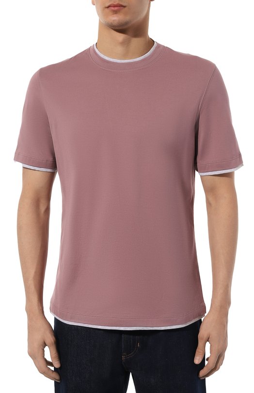 фото Хлопковая футболка brunello cucinelli