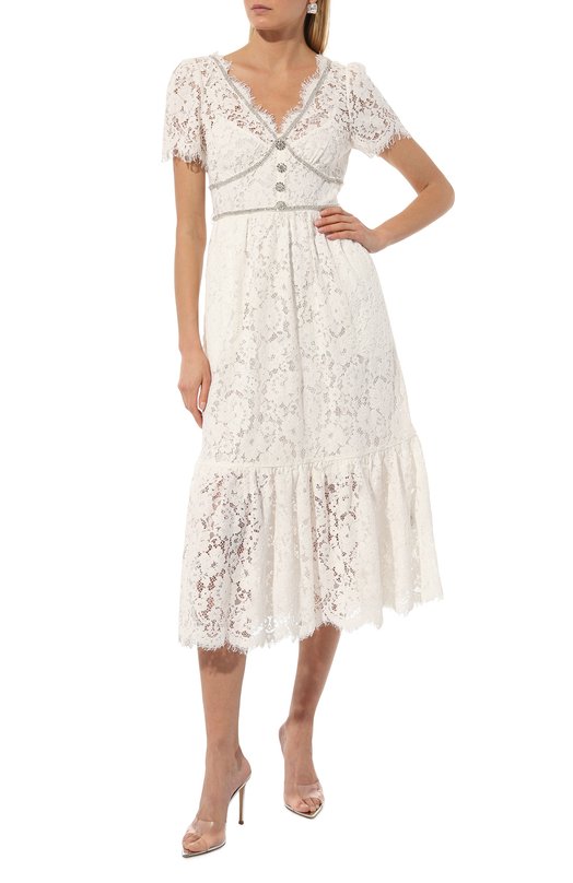 фото Платье из хлопка и вискозы self-portrait