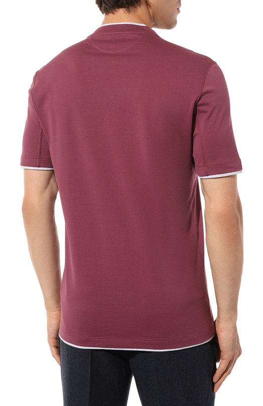 фото Хлопковая футболка brunello cucinelli