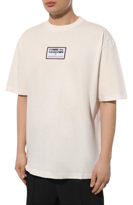 фото Хлопковая футболка comme des fuckdown