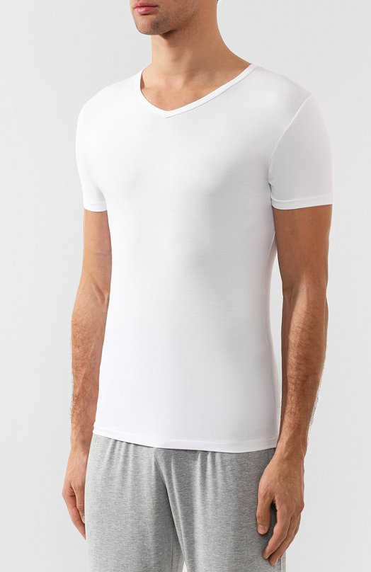 фото Футболка из хлопка и вискозы zimmerli