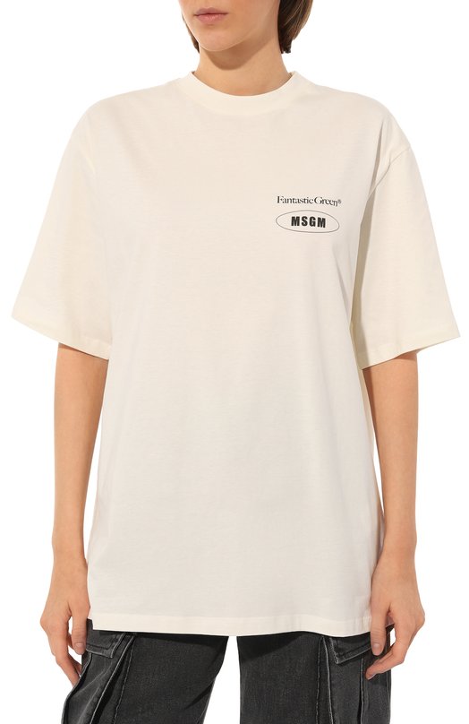 фото Хлопковая футболка msgm