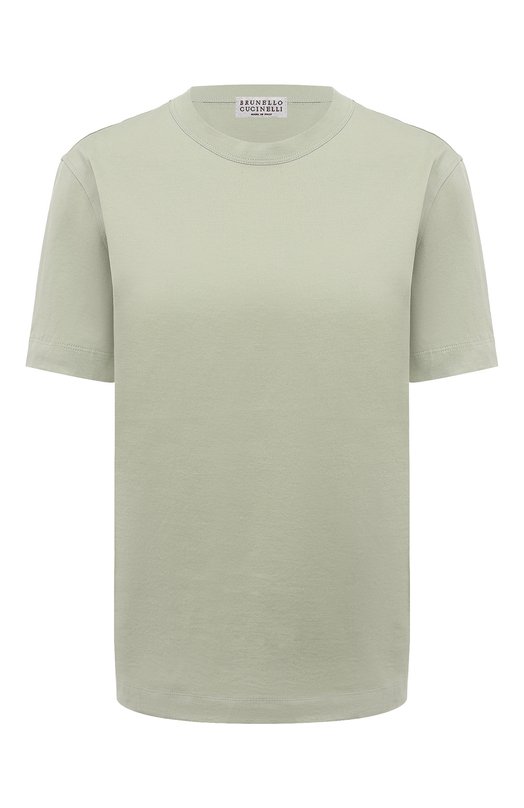 фото Хлопковая футболка brunello cucinelli