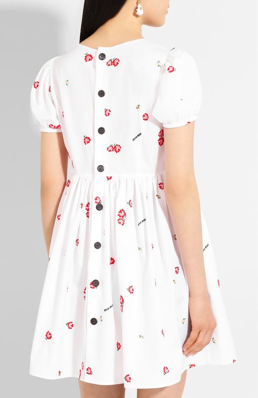 фото Хлопковое платье miu miu