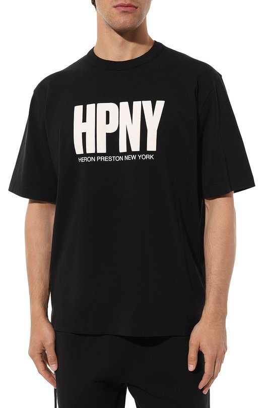 фото Хлопковая футболка heron preston