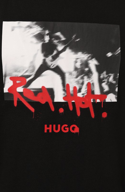 фото Хлопковая футболка hugo