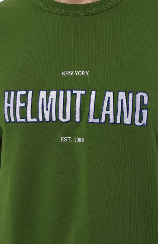 фото Хлопковая футболка helmut lang