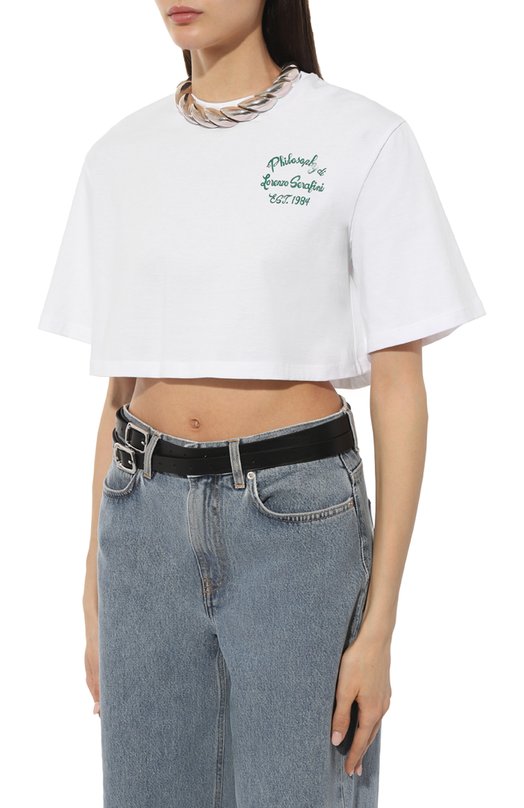 фото Хлопковая футболка philosophy di lorenzo serafini