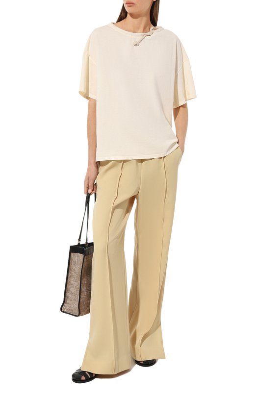 фото Хлопковая футболка erika cavallini