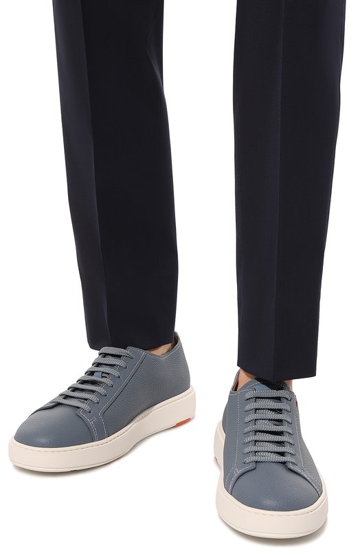 фото Кожаные кеды santoni