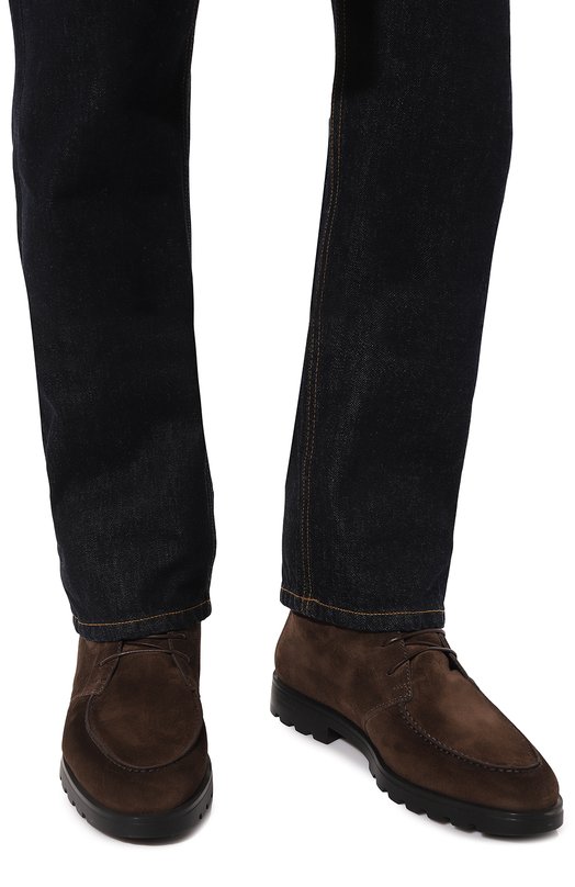 фото Замшевые ботинки santoni