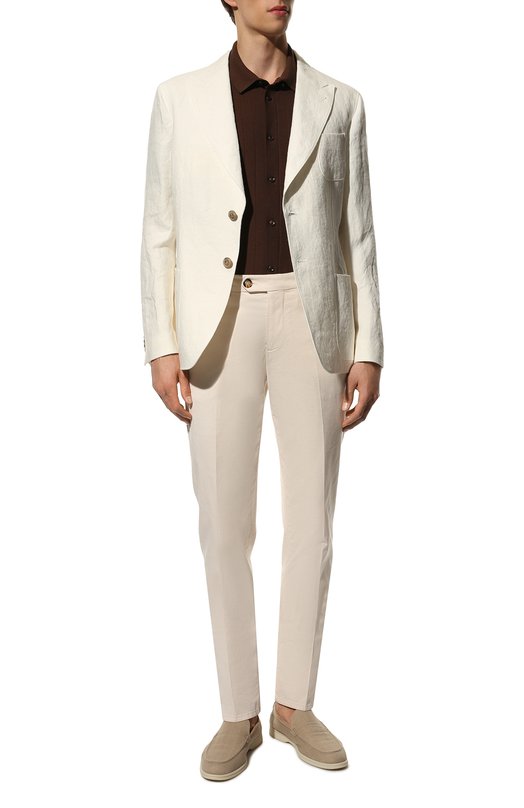 фото Хлопковые брюки brunello cucinelli