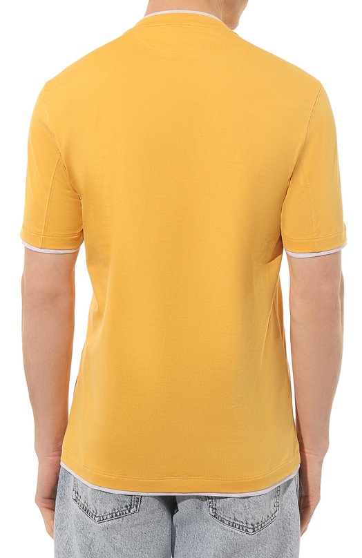 фото Хлопковая футболка brunello cucinelli