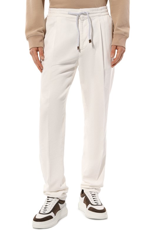 фото Хлопковые брюки brunello cucinelli