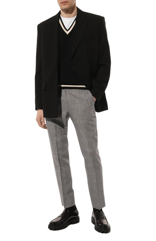 фото Брюки изо льна и шерсти corneliani