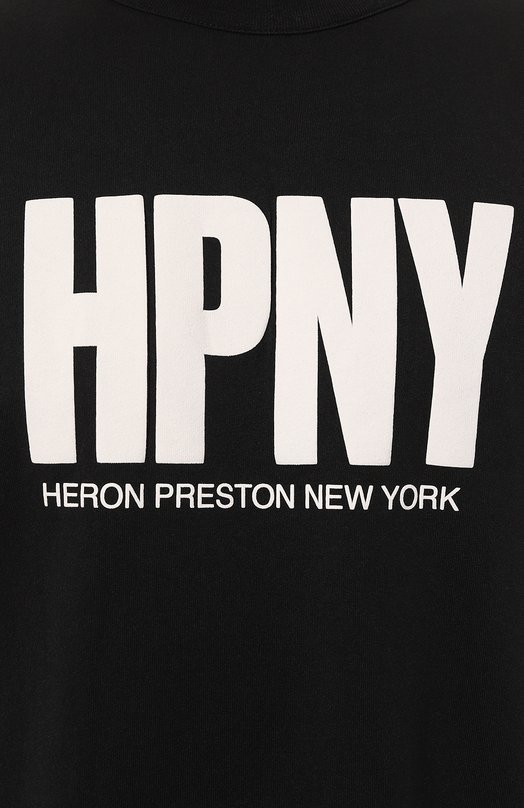 фото Хлопковая футболка heron preston
