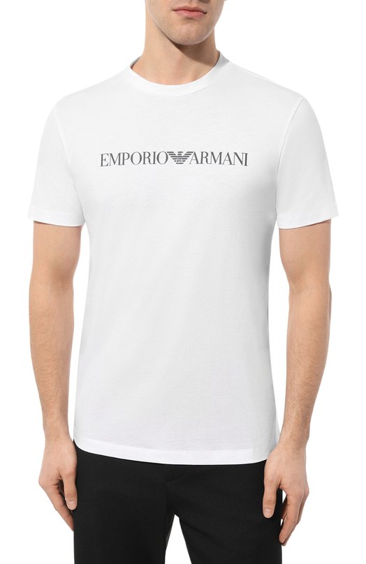 фото Хлопковая футболка emporio armani