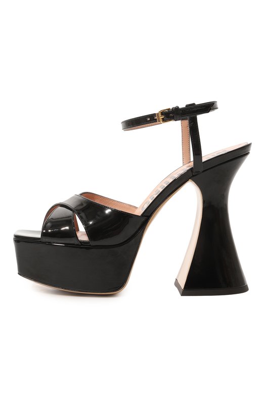 фото Кожаные босоножки moschino