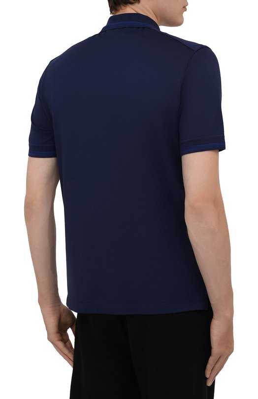 фото Поло из шелка и хлопка ermenegildo zegna