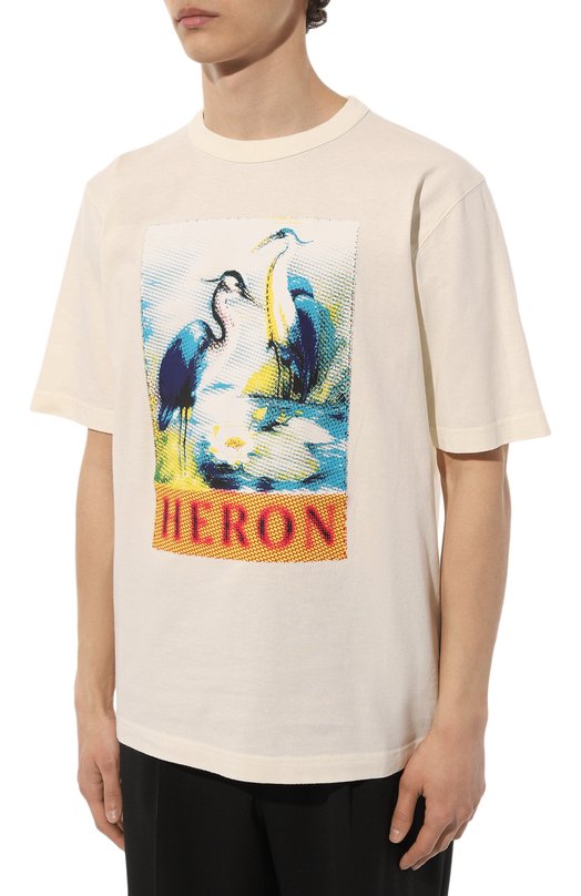 фото Хлопковая футболка heron preston