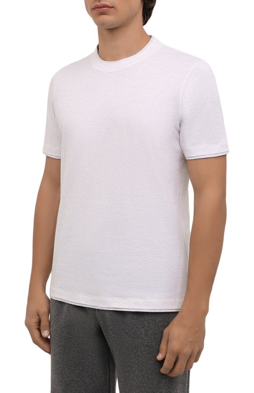 фото Хлопковая футболка brunello cucinelli