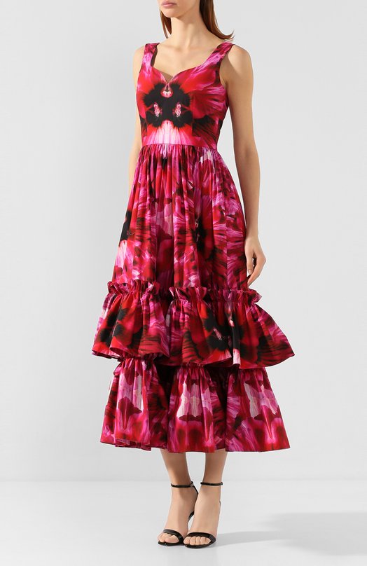 фото Платье-миди alexander mcqueen