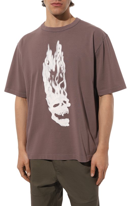 фото Хлопковая футболка heron preston