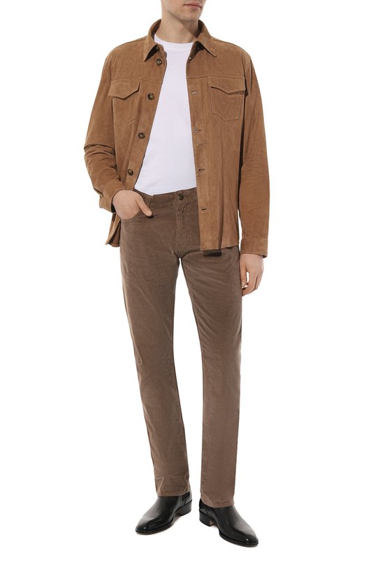 фото Хлопковые брюки canali