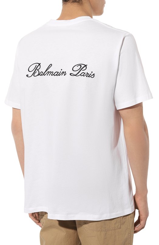 фото Хлопковая футболка balmain