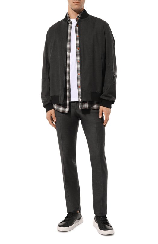 фото Кожаные кеды hugo