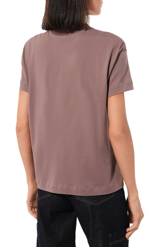 фото Хлопковая футболка brunello cucinelli