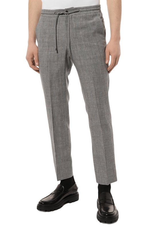 фото Брюки изо льна и шерсти corneliani