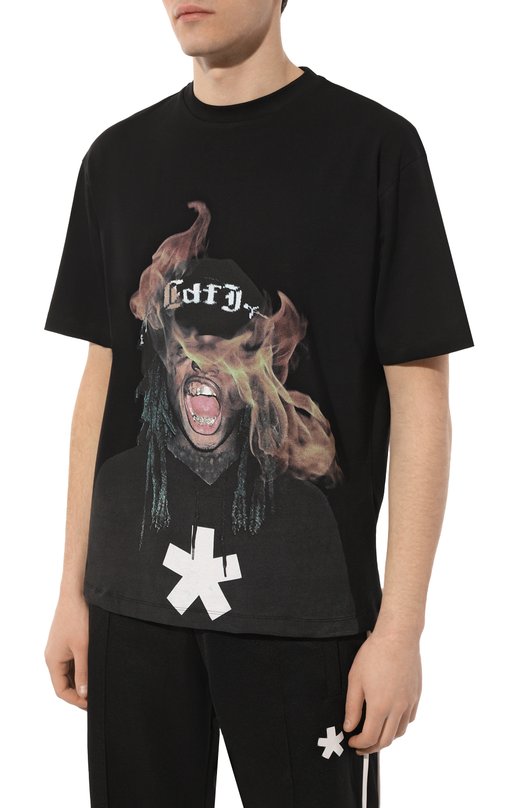 фото Хлопковая футболка comme des fuckdown