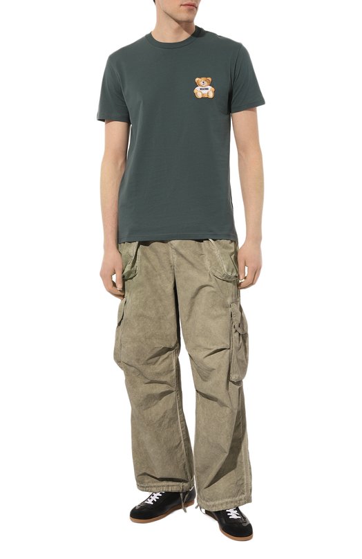 фото Хлопковая футболка moschino