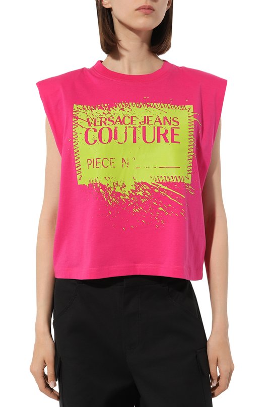 фото Хлопковая футболка versace jeans couture