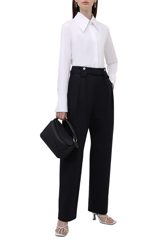 фото Хлопковые брюки jil sander