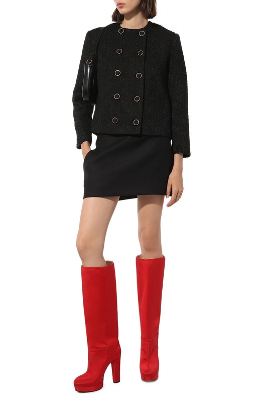 фото Текстильные сапоги gucci