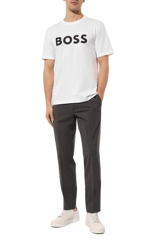 фото Хлопковая футболка boss