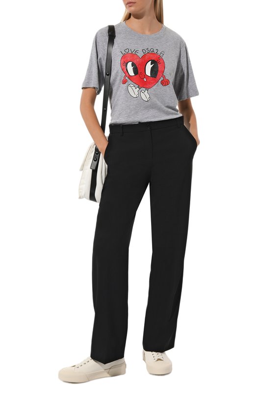 фото Футболка из хлопка и вискозы dsquared2