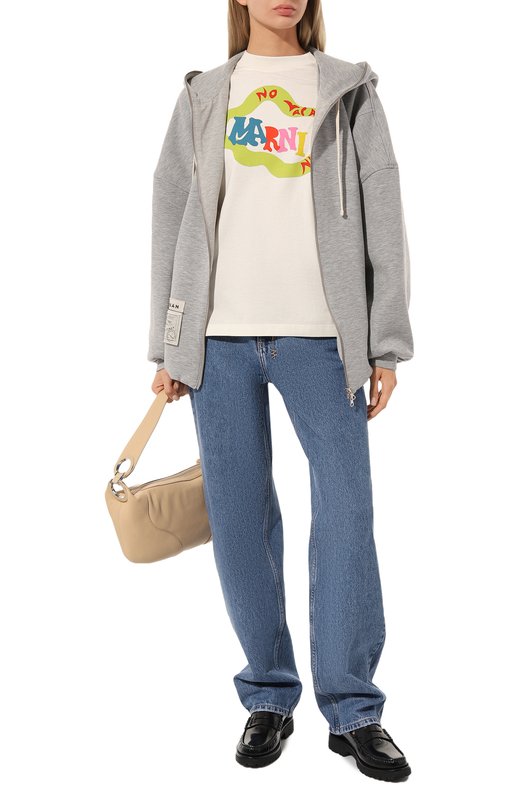 фото Хлопковая футболка marni x no vacancy inn marni