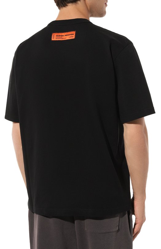 фото Хлопковая футболка heron preston