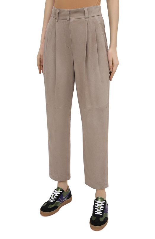 фото Замшевые брюки brunello cucinelli